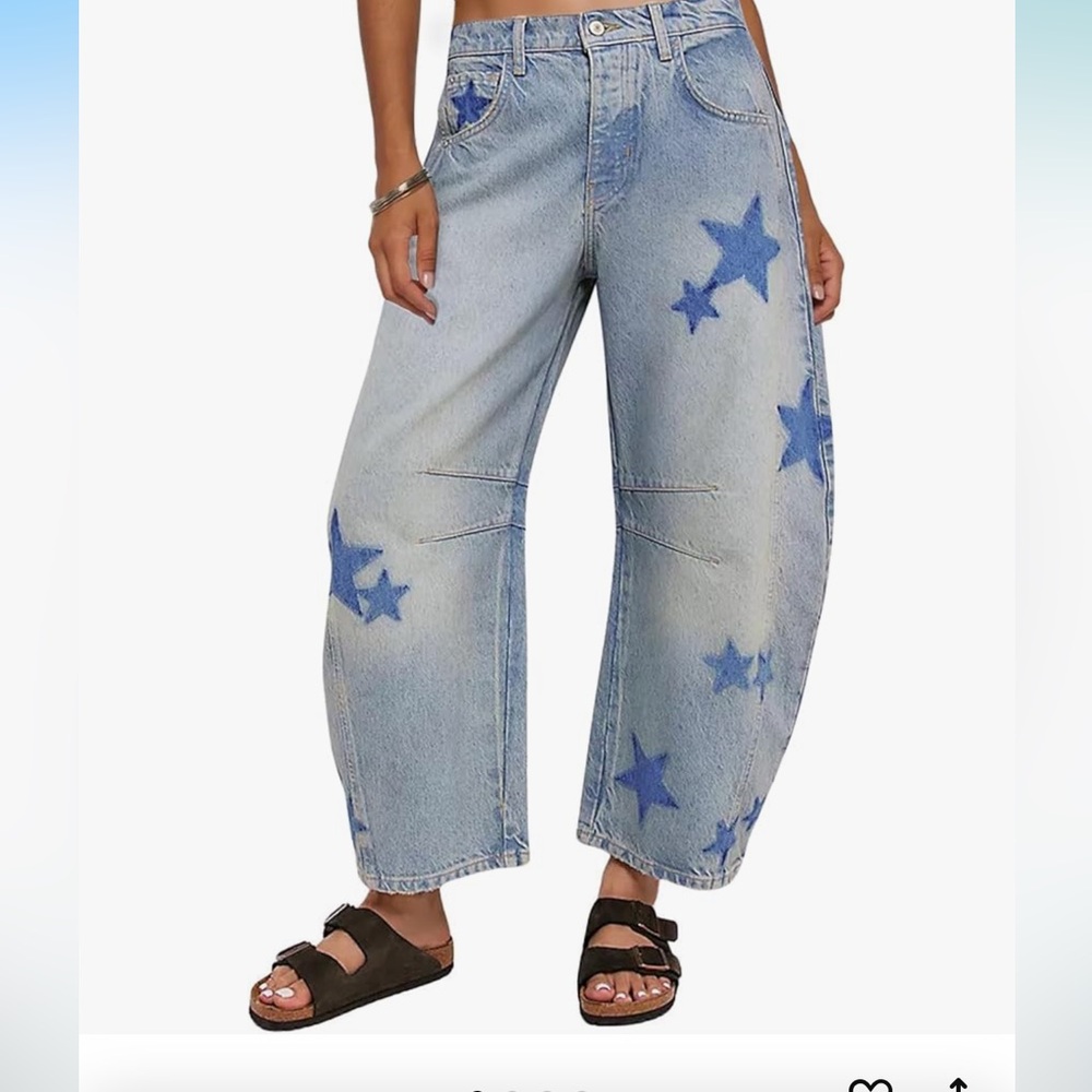We The Free Good Luck Mid-Rise Barrel Jeans